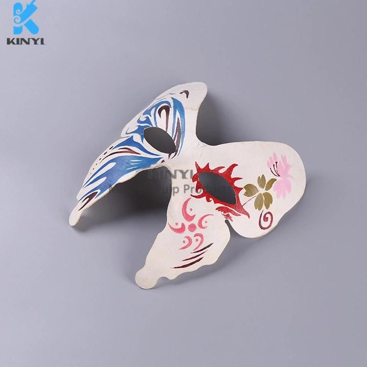 Accept Customized Paper Halloween Mask, Beautiful Butterfly Paper Mask, Eco-Friendly Paper Mask