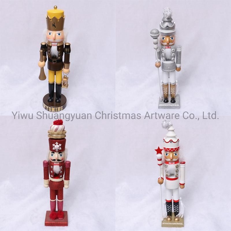 Hot Selling Wood Nutcrackers Soilders Vintage Home Decoration Accessories Christmas Gift Nutcrackers&