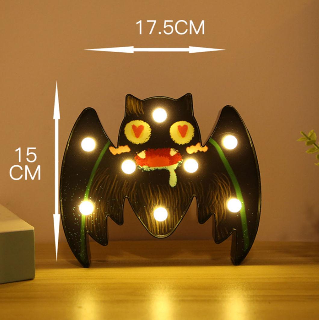 LED Halloween Lights Pumpkin Bat Ghost Decorations Lights