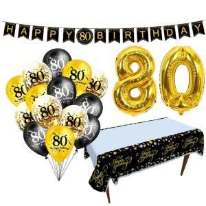 80 Year Old Rose Gold Foil Helium Balloon 80 Anniversary Decor
