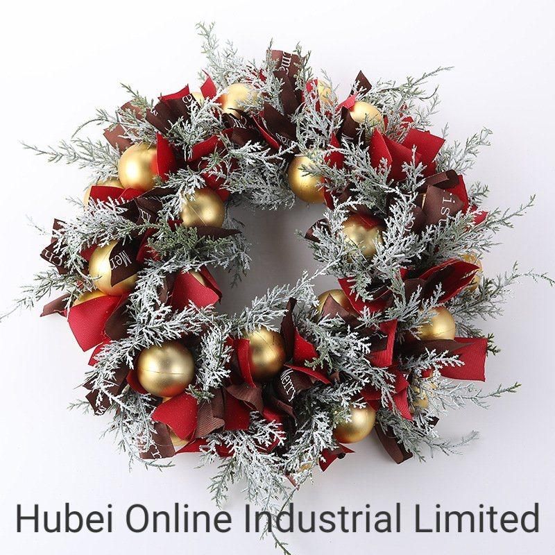 40cm China Hot Sale Colorful Holiday Decoration Artificial Christmas Wreath