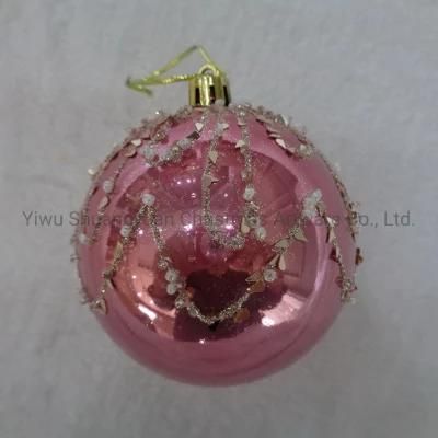 Artificial Christmas Hanging Shatterproof Balls for Holiday Wedding Party Decoration Supplies Hook Ornament Craft Gifts