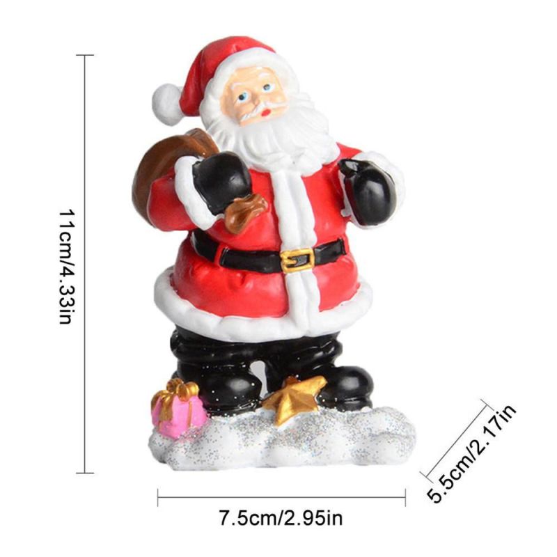 Modern Resin Santa Claus Model Figurines Miniatures Craft