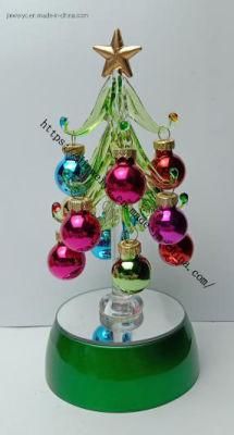 Christmas Tree with LED Decoration, Glass Tree Decoration