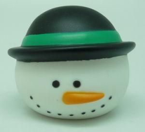 Christmas Xmas Decoration Snowman Bottle Shower Gel Topper Lid Lip Gloss Cover