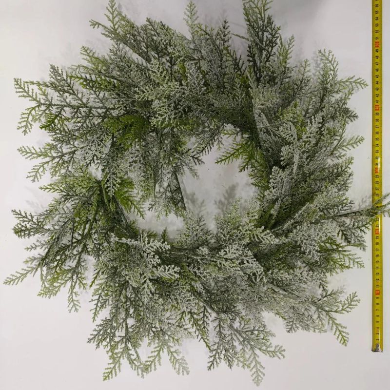 Wholesale Snow White Green Christmas Wreath