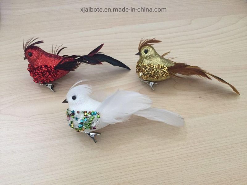 2020 Hotsale Foam Bird Hanging Ornaments Christmas Tree Ornaments Christmas Tree Decorations