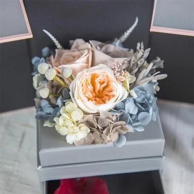 Natural Real Fresh Preserved Flower Preserved Roses in Gift Box for Christmas Gift