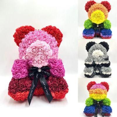 500 PCS/ Bag Artificial Flowers Rose Bear Flowers Head 2.5 Cm Rose Flower Head