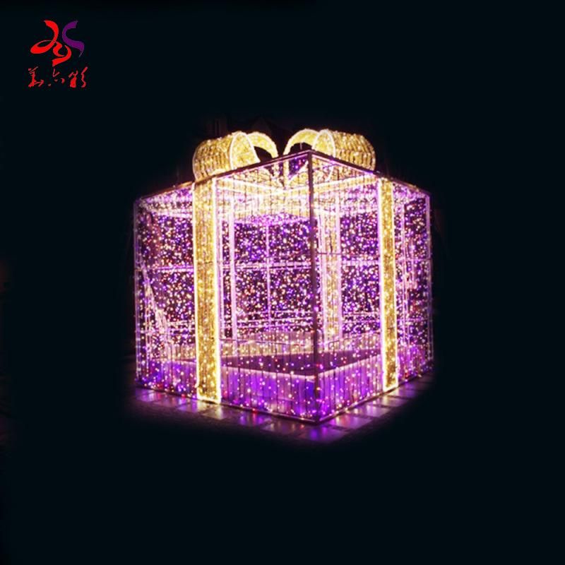 Christmas Gift Box Motif Lights 3D Motif Lights