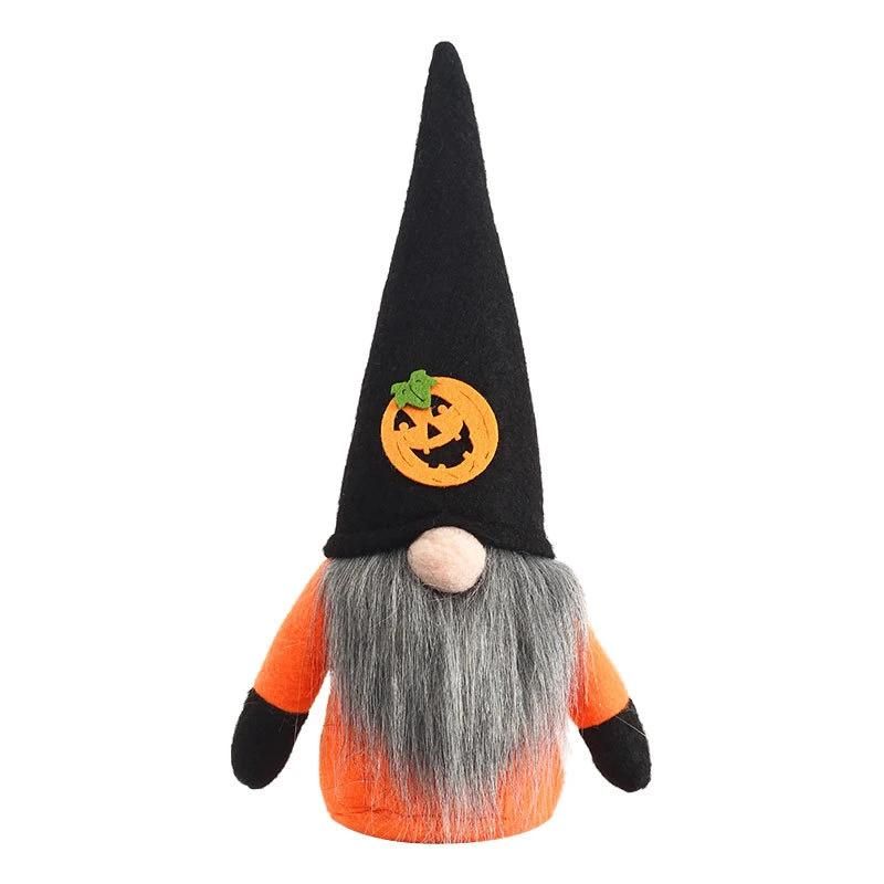 Amazon′s New Halloween Decorations Ghost Festival Wizard Hat Faceless Old Man Doll Decoration Gandalf Doll