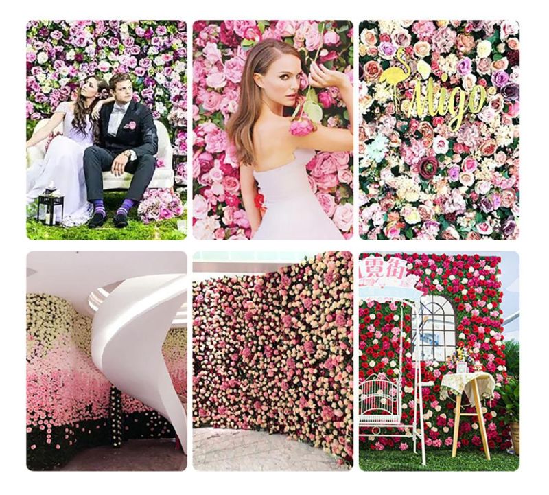 Hyc-FL02 Wedding Decoration Artificial Flower Wall Panel