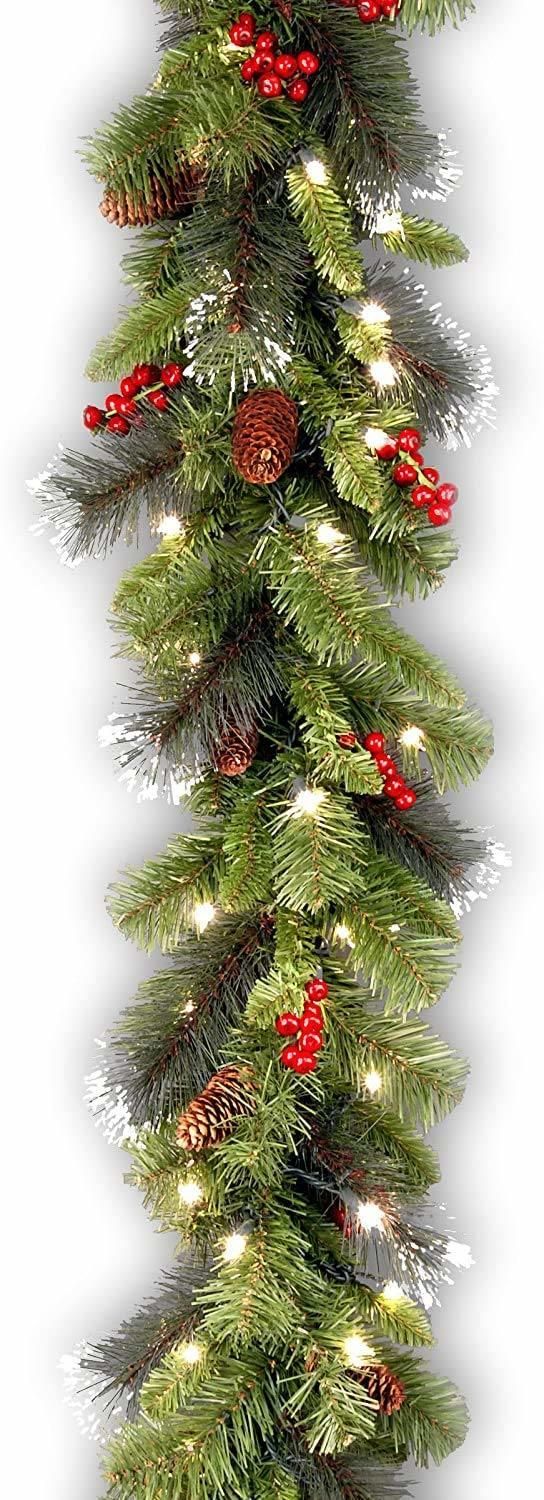 Prelit Christmas Garland Pine Artificial Garland Decoration for Christmas