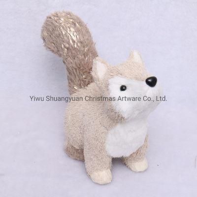 Wholesale Litter Fox Christmas Decoration Artifical Animals