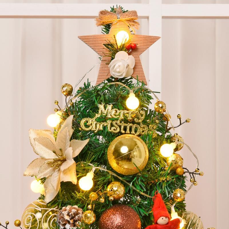 Golden Mini Christmas Christmas Tree