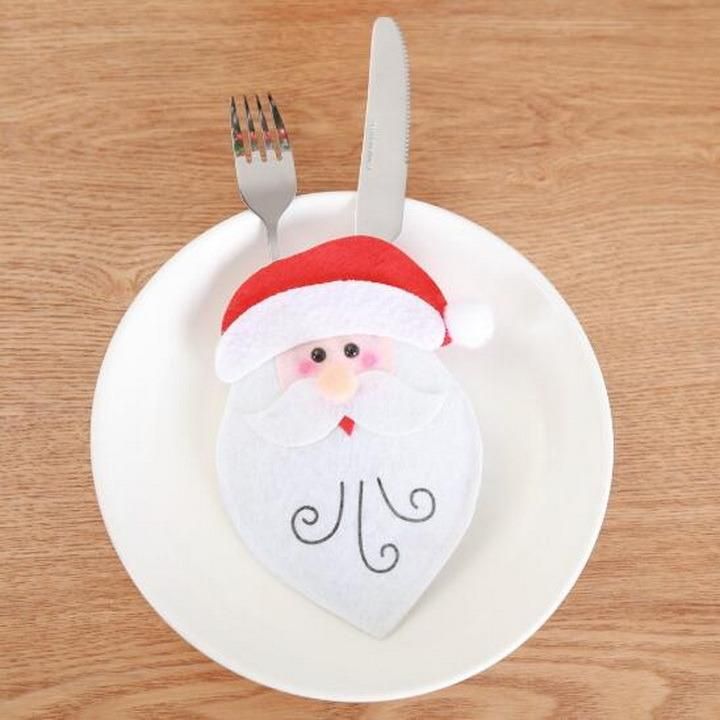 Christmas Decoration Creative Cartoon Tableware Knife and Fork Cover