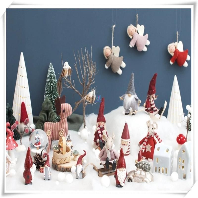 Xmas Polyester Snow Fluff Christmas Snow Scene Decorations