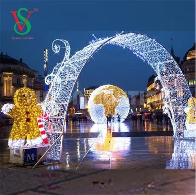 Large Christmas Decorations Outdoor Ramadan LED Lighted Arch