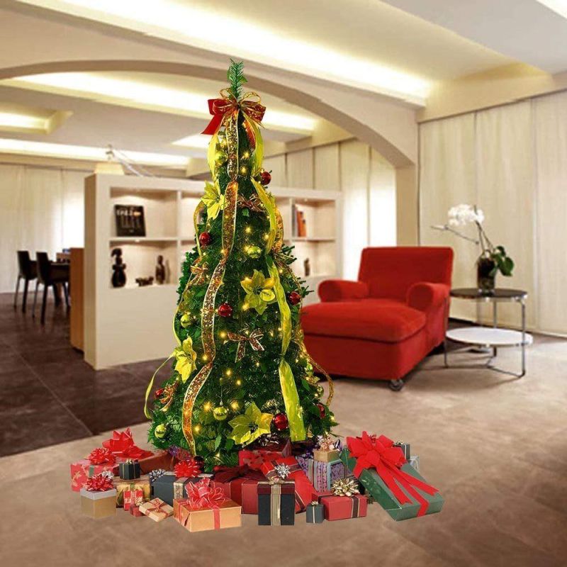 New Design Decorated Pine Tree LED Pop up Christmas Tree