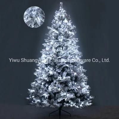 150cm Artificial Flocking PVC and PE Christmas Tree Decoration Tree with Snow
