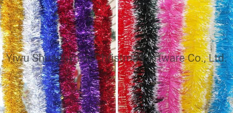 New Design Pet Material Tinsel Tree with Ornaments Decorate Home Decoration