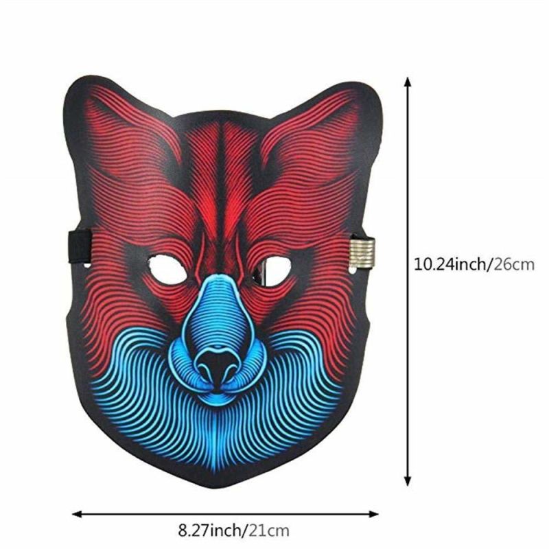 LED Animal Mask Party Mask Sound Activated Mask