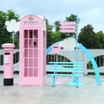 China Factory Supplies London Telephone Booth for Outdoor Wedding Decor