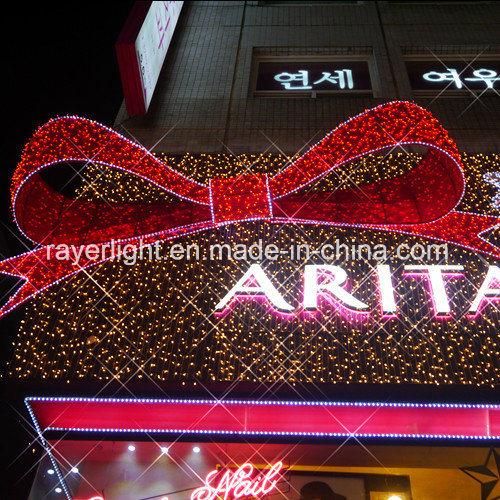 Festival Decoration Christmas Lights Large Outdoor Decoration LED Motif Light Bowknot