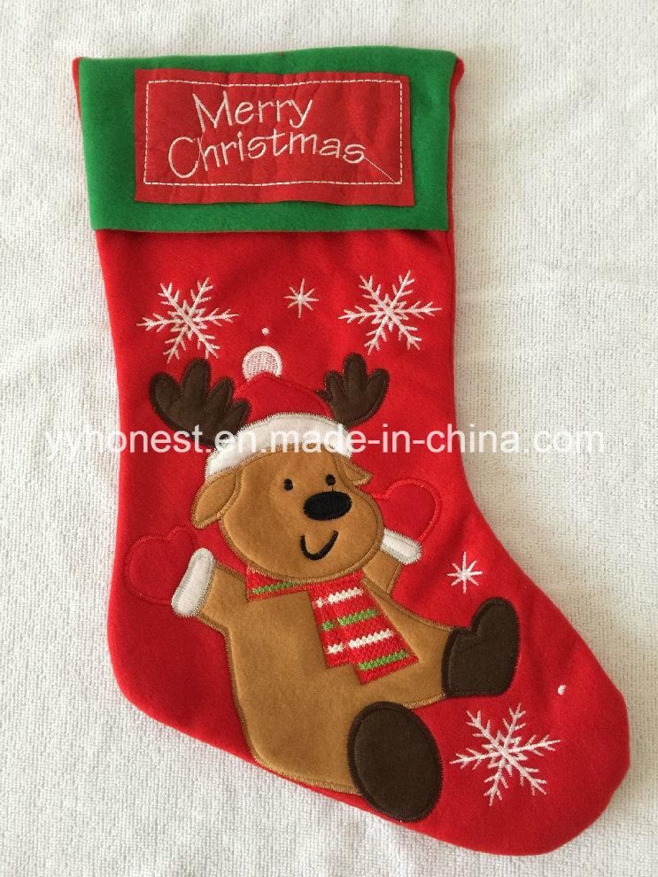 Large Customized Wholesale Bulk Animal Christmas Stocking Sock