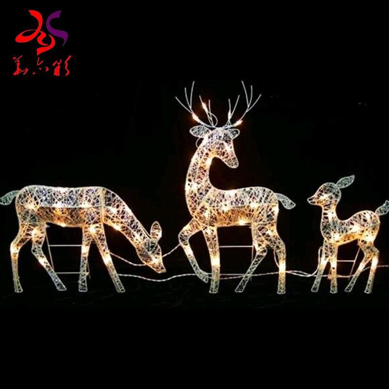 Outdoor Reindeer Horse Animal LED Motif Lights for Christmas Decorations