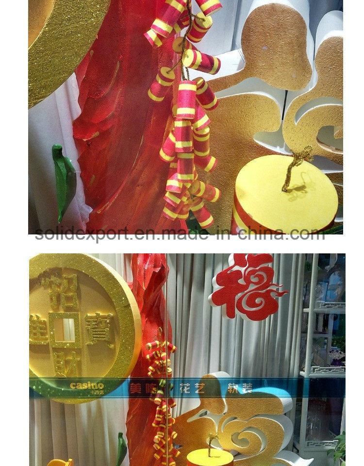 New Year Window Props Simulation Foam Firecrackers Shopping Mall Wedding Decoration