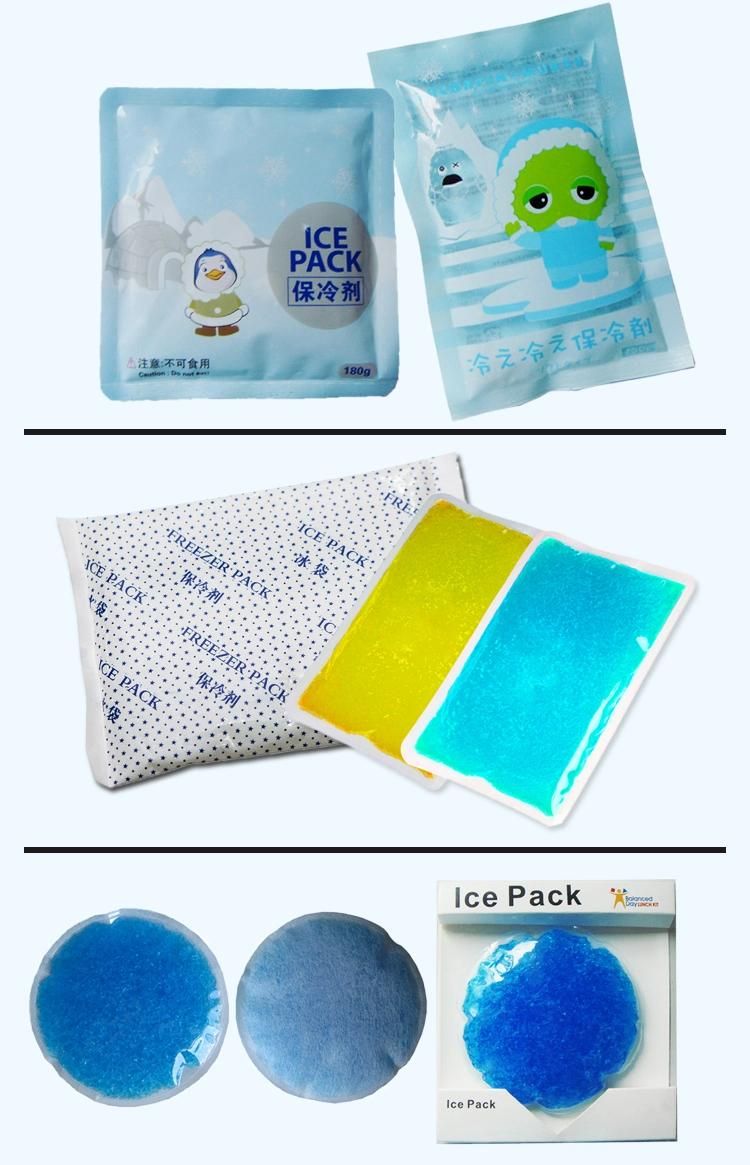 Custom Ice Pack Gel Packs Food Transparent Cooler Bag