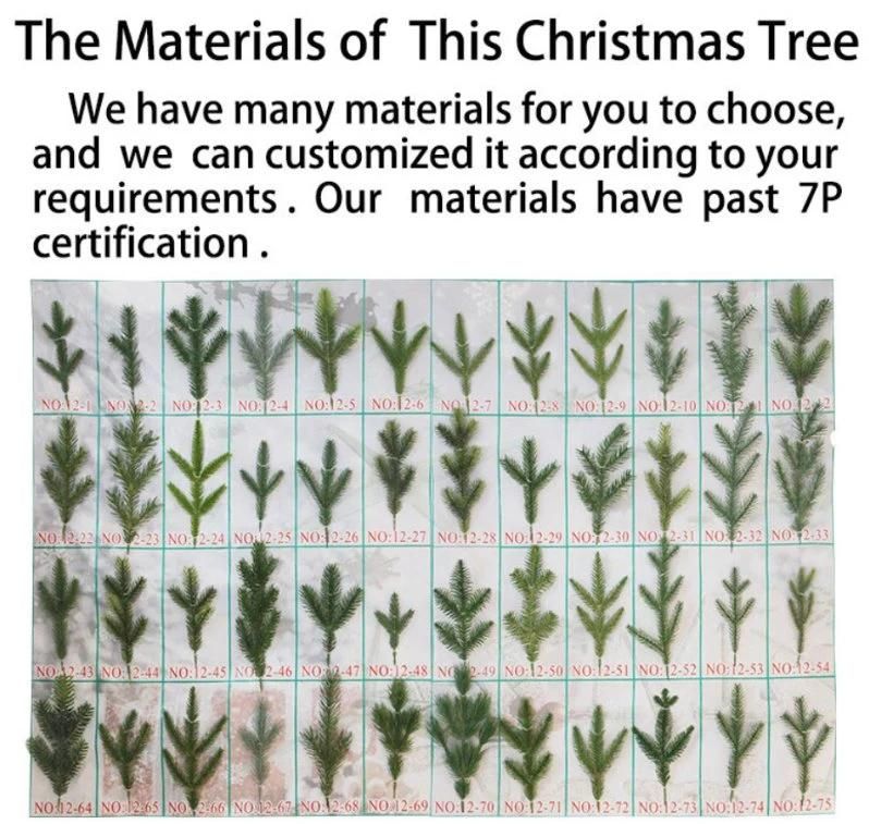 Customized PE Pine Needle Mixed PVC Christmas Wreath