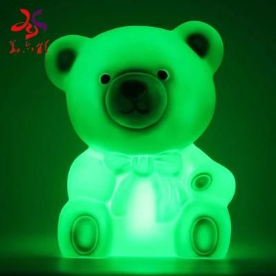 Cute Plastic Bear Decoration Night Light