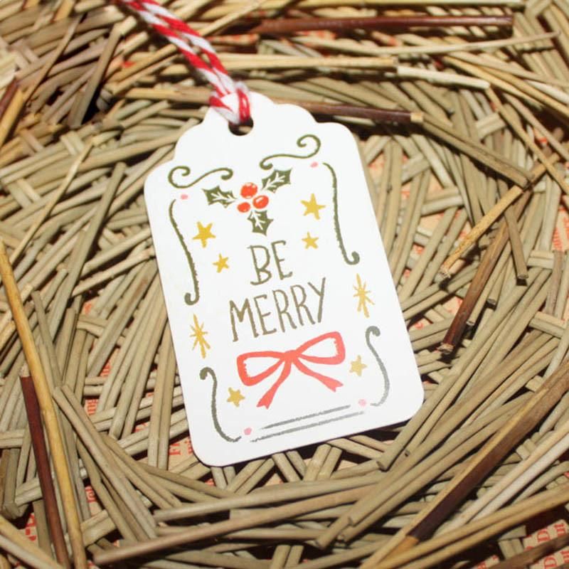 50PCS DIY Goods Label Paper Tags for Christmas Decoration Ornament
