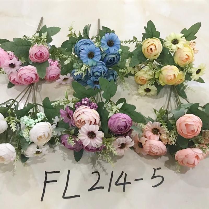 Hot Sale Wedding Decoration Silk Flower Rose Artificial Flower