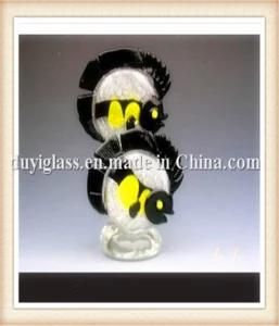 Animal Black Fish Glass Craft for Decoration