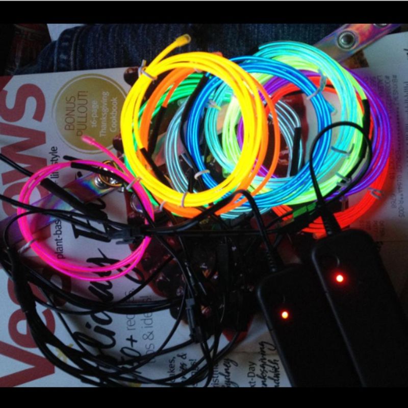 EL Wire Portable Neon Light for Burning Parties Party Decoration