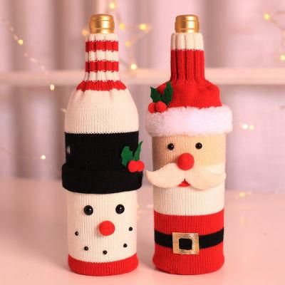 Champagne Wine Bottle Decorations Christmas Bottles Packing Gift Bags