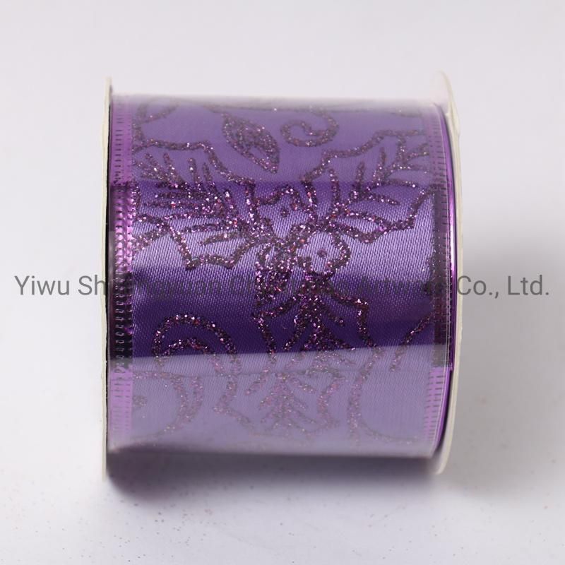 Christmas Ribbon Decor for Holiday Wedding Party Decoration Supplies Hook Ornament Craft Gifts