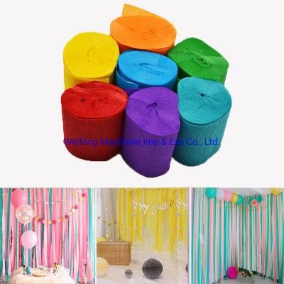 Cheap Price Party Decoration Crepe Paper Streamer Party Streamer