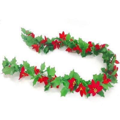 Factory Supply Promotional PVC Artificial Christmas Wreath/Garland for Christmas