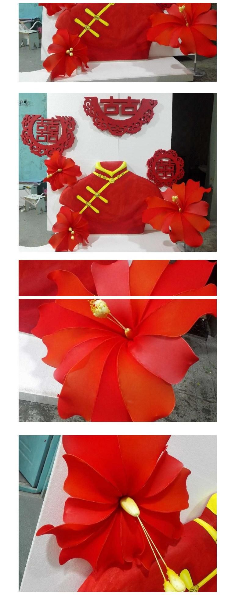 Festival Window Decorations Hand-Made Queenflower Party Wedding Shop Mall Decorations