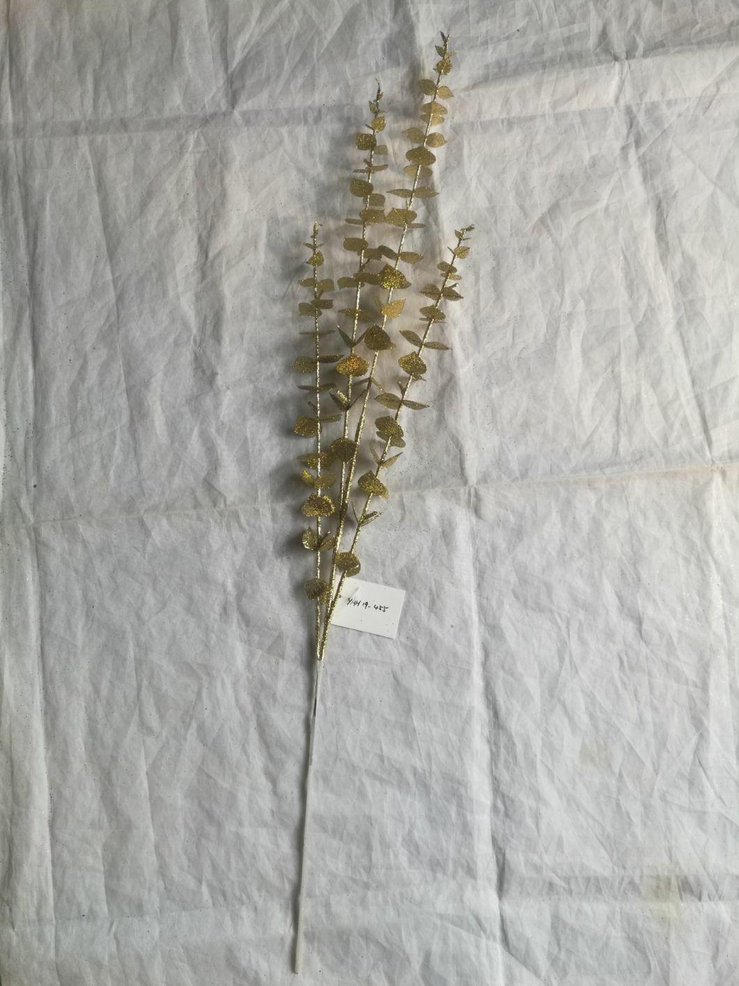 Christmas Tree Twig; Glitter Flower Plastic Twig Pick with Flowers