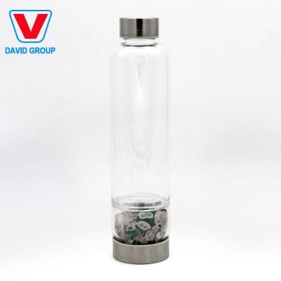Customized Health Crystal Drinking Bottle Glass Water Bottle