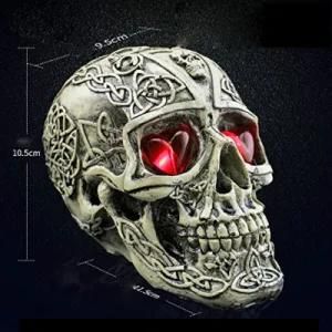 American Style Resin Demon Skull Sculpture for Halloween Festival Decoration