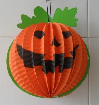 Paper Pumpkin Lantern Accordion Pleated Halloween Lantern