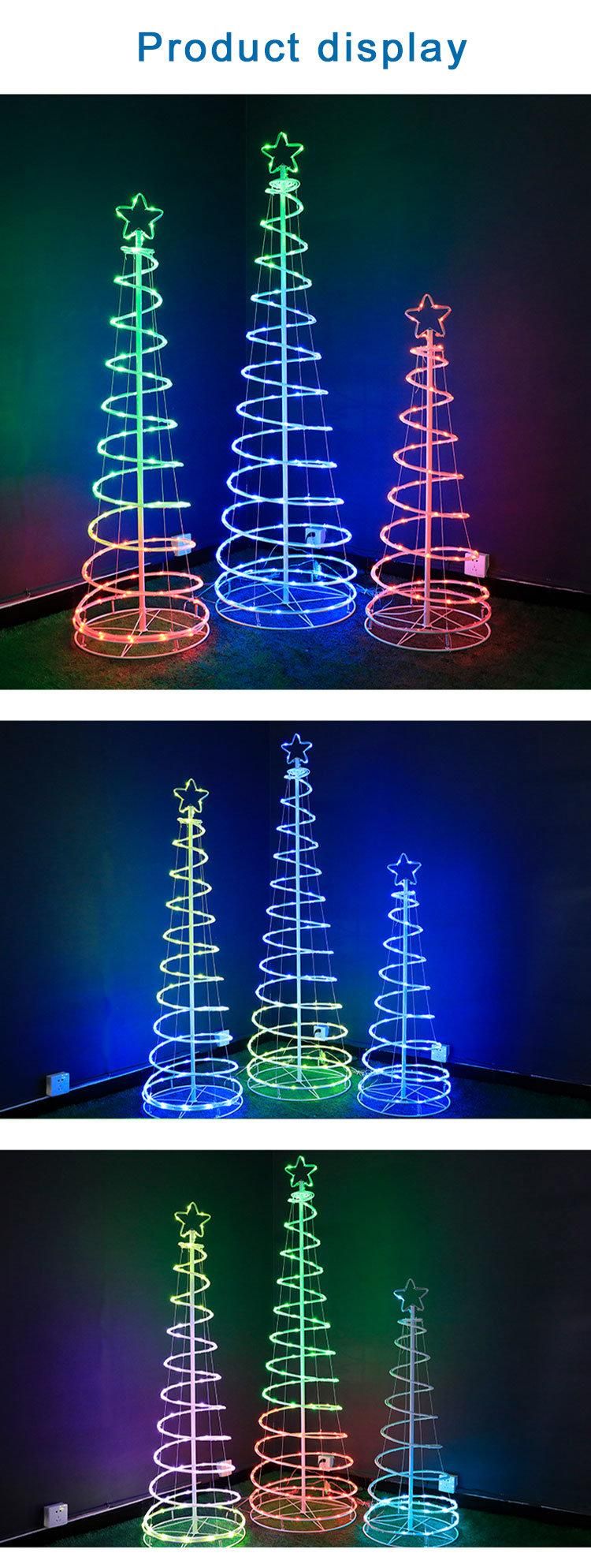 Waterproof spiral Christmas Tree Decorationlight