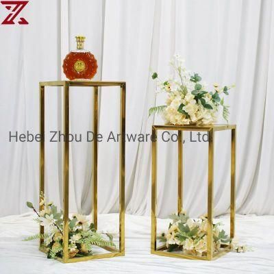 Nordic Gold Storage Shelf Wrought Iron Flower Stand Wedding Cake Dessert Table Display