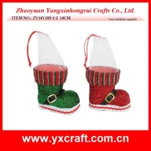Christmas Decoration (ZY14Y185-1-2) Blingbling Christmas Shoe Christmas Motif